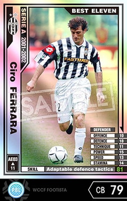 ランキングや新製品 FOOTISTA WCCF | AE03】チロ・フェラーラ 【01-02 変換済み】 その他