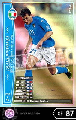 サッカー元イタリア代表クリスティアン・ヴィエリ　サイン入りユニフォーム サッカー元イタリア代表クリスティアン・ヴィエリ サイン入り