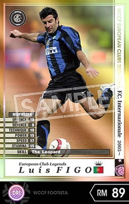 wccf 　LE ルイス•フィーゴ LE ルイス・フィーゴ 白豹 インテル ポルトガル WCCF PANINI