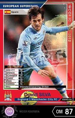 wccf EX ダビド・シルバ FOOTISTA 変換済み】【11-12 EUS07】ダビド・シルバ | WCCF