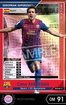 セクスファブレガス FOOTISTA 変換済み】【11-12 EUS A5】セスク・ファブレガス