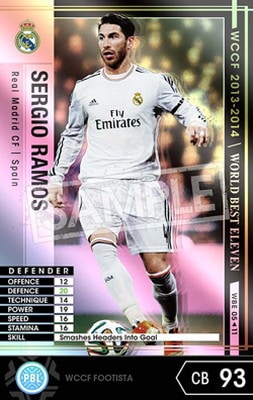 FOOTISTA 変換済み】☆【13-14 WBE05】セルヒオ・ラモス | WCCF