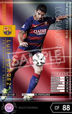 FOOTISTA WORLDSTAR ルイス・スアレス 登録解除済み F19 EX  WCCF FOOTISTA スアレス WCCF 2016-2017 WBE ルイス・スアレス