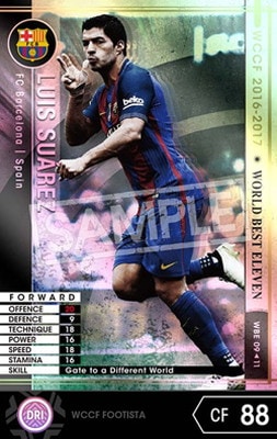 FOOTISTA WORLDSTAR ルイス・スアレス 登録解除済み F19 EX  WCCF FOOTISTA スアレス WCCF 2016-2017 WBE ルイス・スアレス