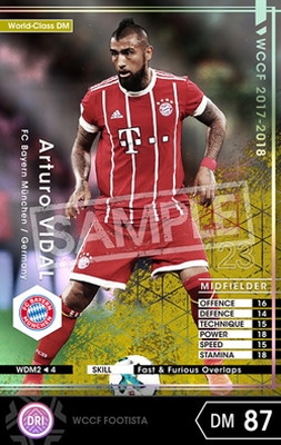 FOOTISTA 変換済み】【17-18 WDM2】アルトゥーロ・ビダル | WCCF