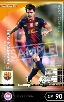 セクスファブレガス FOOTISTA 変換済み】☆【12-13 WOM-EXT】セスク・ファブレガス | WCCF