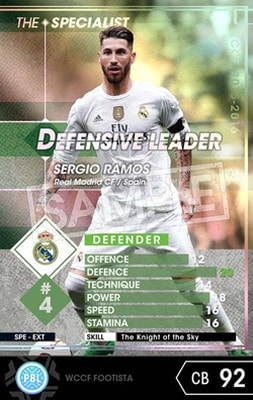 wccf EX セルヒオ・ラモス FOOTISTA 変換済み】☆【15-16 SPE-EXT】セルヒオ・ラモス | WCCF