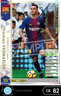 FOOTISTA 変換済み】【17-18 RE-EXT】トーマス・ベルメーレン | WCCF