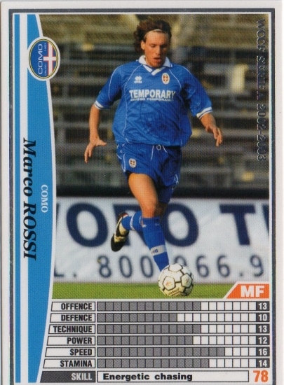 02-03 077】マルコ・ロッシ | WCCF,WCCF【通常弾】,WCCF/2002-2003
