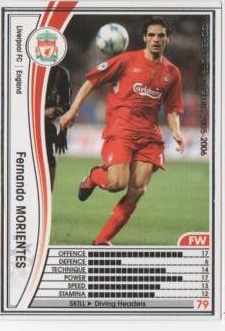 wccf ATLE モリエンテス 2015-16 Panini WCCF ATLE Legend Fernando Morientes Spain La Roja