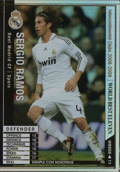 wccf EX セルヒオ・ラモス 08-09 WBE05】セルヒオ・ラモス | WCCF,WCCF【通常弾】,WCCF/2008-2009