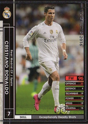 WCCF クリスティアーノ・ロナウド 14-15OE レアル PSA8 サッカーWCCF クリスティアーノ・ロナウド 背番号 ：レアル
