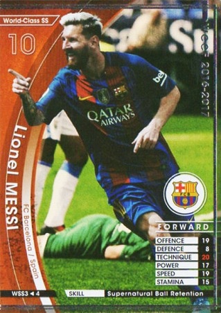 ☆【16-17 / WSS3】リオネル・メッシ | WCCF,WCCF【通常弾】,WCCF/2016