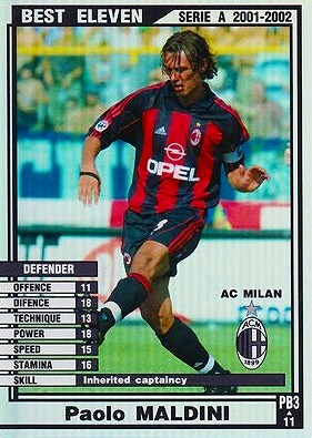 【古物】 WCCF footista PE ロケテ パオロ・マルディーニ WCCF footista PE ロケテ パオロ・マルディーニ 変換済み WCCF