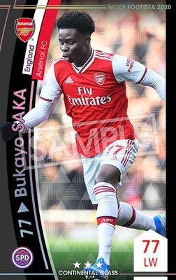 ランクアップ済み】【F20-6 001-R】ブカヨ・サカ ☆3 CC | WCCF