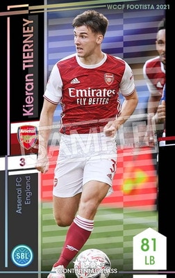 F21-1 001】キーラン・ティアニー ☆3 CC | WCCF FOOTISTA,WCCF