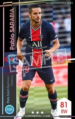 F21-2 008】パブロ・サラビア ☆3 CC | WCCF FOOTISTA,WCCF FOOTISTA