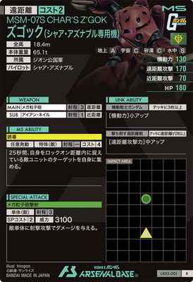 LX03-001 ズゴック(シャア・アズナブル専用機) R | 機動戦士ガンダム