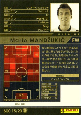 マンジュキッチさん専用 16-17 Ver.2.0 / SOC 15】マリオ・マンジュキッチ | WCCF,WCCF【通常弾