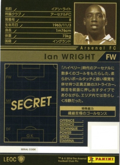 wccf LEOC イアン・ライト wccf LEOC イアン・ライト