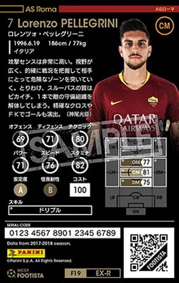 ランクアップ済み】【F19-EX-R】ロレンツォ・ペッレグリーニ ☆4 WC