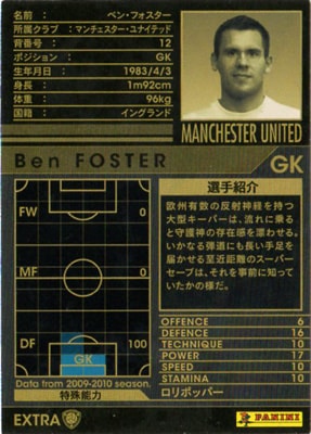 09-10 / EXT】ベン・フォスター [EXTRA8] | WCCF,WCCF【その他