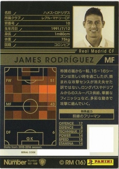 16-17 / EXT】ハメス・ロドリゲス | WCCF,WCCF【その他