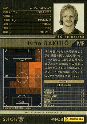 15-16 / 251】イバン・ラキティッチ | WCCF,WCCF【通常弾】,WCCF/2015
