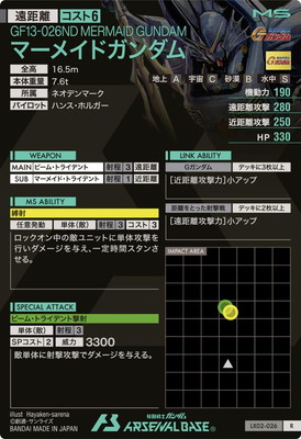 LX02-026 マーメイドガンダム R | 機動戦士ガンダム アーセナルベース