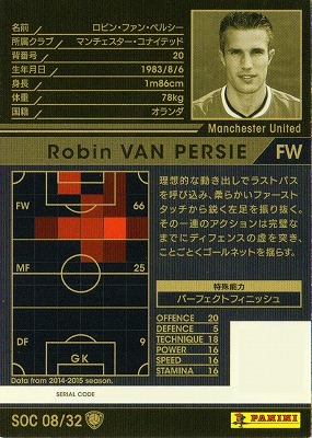 14-15OE / SOC08】ロビン・ファン・ペルシー | WCCF,WCCF【通常弾