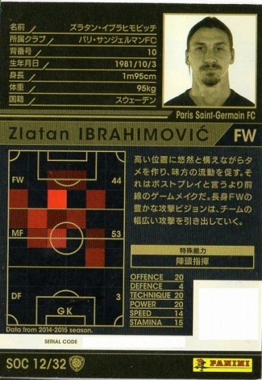 14-15OE / SOC12】ズラタン・イブラヒモビッチ | WCCF,WCCF