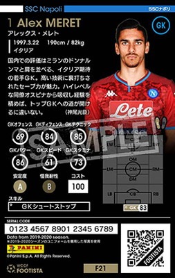 F21-1 023】アレックス・メレト ☆3 CC | WCCF FOOTISTA,WCCF