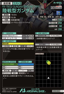 UT03-003 陸戦型ガンダム C | 機動戦士ガンダム アーセナルベース,通常