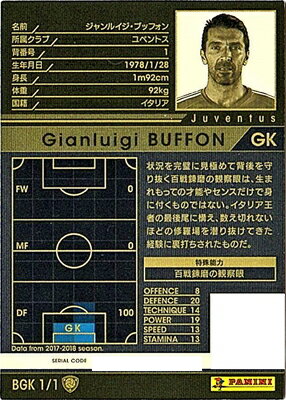 17-18 Ver.3.0 /BGK 1】ジャンルイジ・ブッフォン | WCCF,WCCF【通常弾