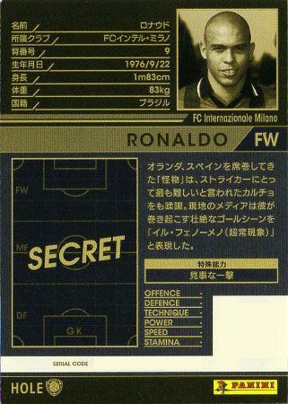☆【16-17 / HOLE】ロナウド [FCインテル・ミラノ] | WCCF,WCCF