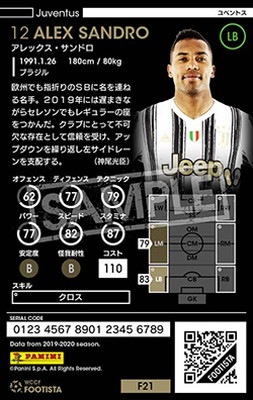 F21-2 018】アレックス・サンドロ ☆4 WC | WCCF FOOTISTA,WCCF