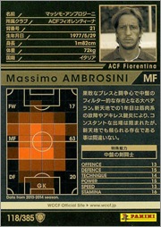 13-14 / 118】マッシモ・アンブロジーニ | WCCF,WCCF【通常弾】,WCCF
