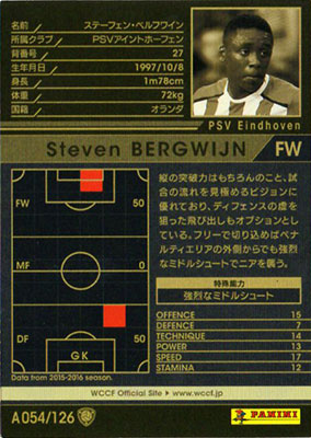 16-17 Ver.2.0 / A054】ステーフェン・ベルフワイン | WCCF,WCCF【通常
