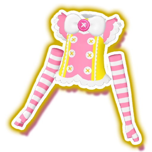 マイチケ】☆3-070 ピーチしましまへそだしトップス N | プリパラ,通常