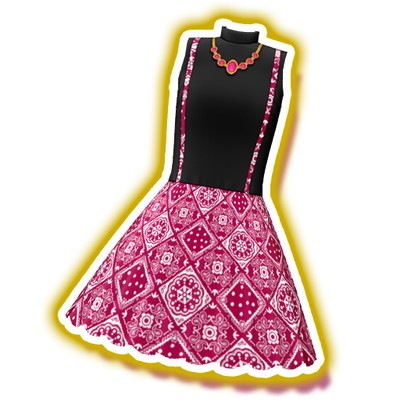 ドリチケ】☆TDR3-21～23 ペイズリーレッドコーデ SR | プリパラ,通常