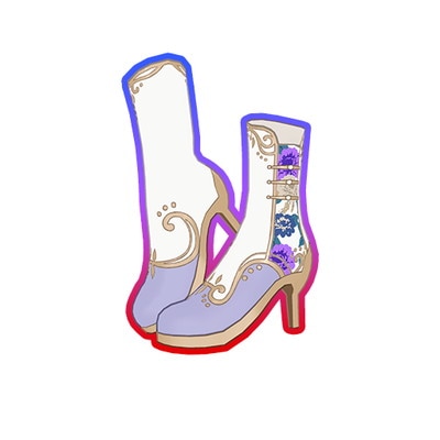 まとめ品です。 PM6-083 ベルサイユガーデンホワイトシューズ SR | ワッチャプリ