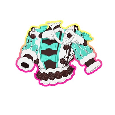 3077 マカロン チャプチーノ マカロンケーキ（2個入）ストライプCPCM08S‐25C