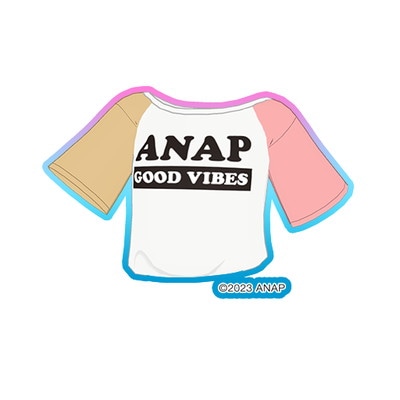 PM2-2-187 カラースリーブANAPロゴTシャツ R | ワッチャプリマジ,通常 