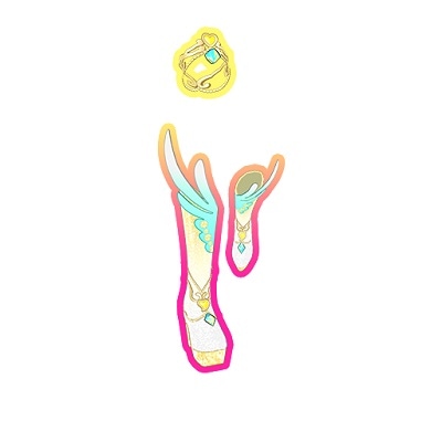 PM2-4-234 ハートフェザーひめめシューズ UR | ワッチャプリマジ,通常