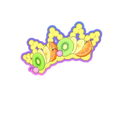 **フリフリエクリュなレースカードとくしゅくしゅ布miniリース♡** PM2-5-045 チェリーシュガープリンセスはにたんアクセ UR | ワッチャ