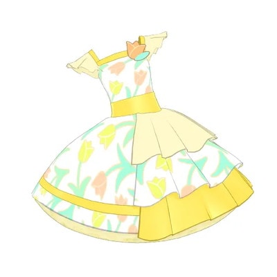 V2-177 チューリップイエローワンピ ☆2 | アイプリバース,通常