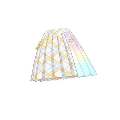 ARV-SPC09-001-2 プリマジチェックヘブンズホワイトボトムス ☆3