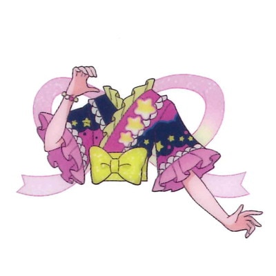 M5-005-1 ミルキーウェイブラックピンク トップス(じゅりあ