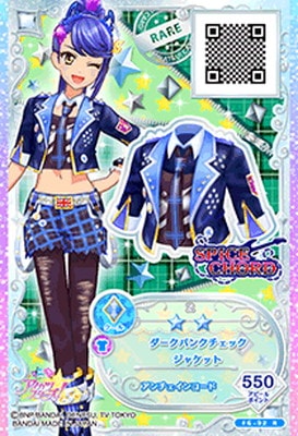 F6-92 R ダークパンクチェックジャケット | アイカツシリーズ,アイカツ
