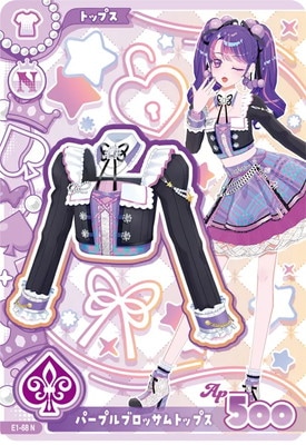 E1-68 パープルブロッサムトップス N | アイカツシリーズ,アイカツ